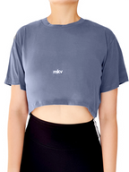 Blue Crop Top